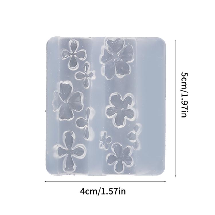 Multipurpose Nail Art Template Tool Flower Silicone Nail Art Mold Embossing Carving Templates for Nail Enthusiasts
