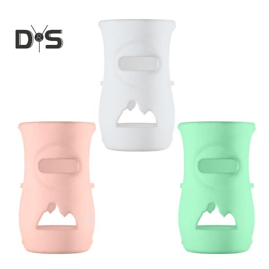 3 ცალი სილიკონის ბოთლის ყელი 120მლ/240მლ ბავშვის ფლაკონის დამჭერი მოცურების საწინააღმდეგო BPA საიზოლაციო ყდის მინის ბავშვის ბოთლისთვის