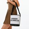 MLB Cotton With Polyester Bucket Bag, Shoulder Bag, Crossbody Bag, Handbag Regular Unisex Linen Cream Casual 3ABMS024N-07CRM