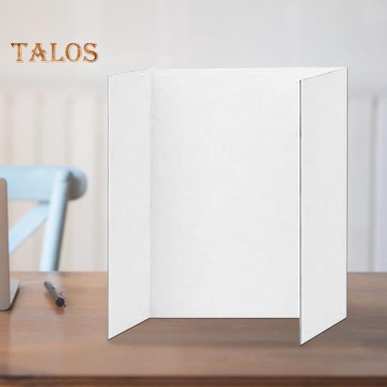4 st Tri-Fold Poster Boards Små vita presentationstavlor Wellpapp Display Board Business Display Trifold Panel