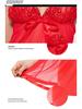 Plus Size Lace Nightgown - Sexy Transparent Mesh Lingerie