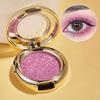 Single Color Flowing Golden Three Dimensional Pearlescent Eyeshadow Fine Sparkling Pumpkin Color, Matte Sparkling Powder, Earth Tone Eyeshadow Palette