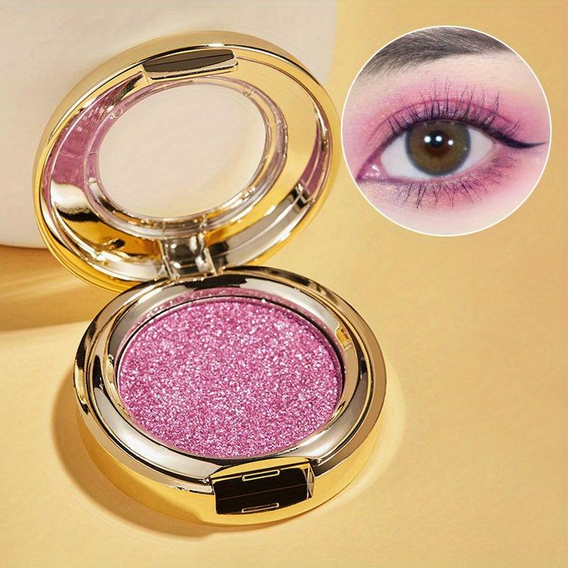 Single Color Flowing Golden Three Dimensional Pearlescent Eyeshadow Fine Sparkling Pumpkin Color, Matte Sparkling Powder, Earth Tone Eyeshadow Palette