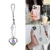 Pin Heart Flower Phone Charm Straps Key Hangings Pendants Bag Decoration