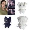 Aespa Winter Plush Keychains With Curry Dog And Curry Cat Designs, Soft Pp Cotton Filling