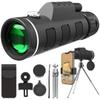 Monocular Telescope 40X60 Powerful High Definition Zoom Low Night Vision Binoculars with SmartPhone Holder For Hunting Camping