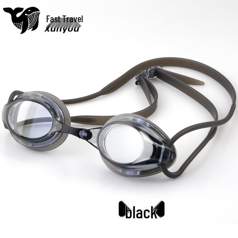 Silicone Small Frame Electroplated Waterproof Anti-Fog Swimming Goggles for Pool Competitions and Training