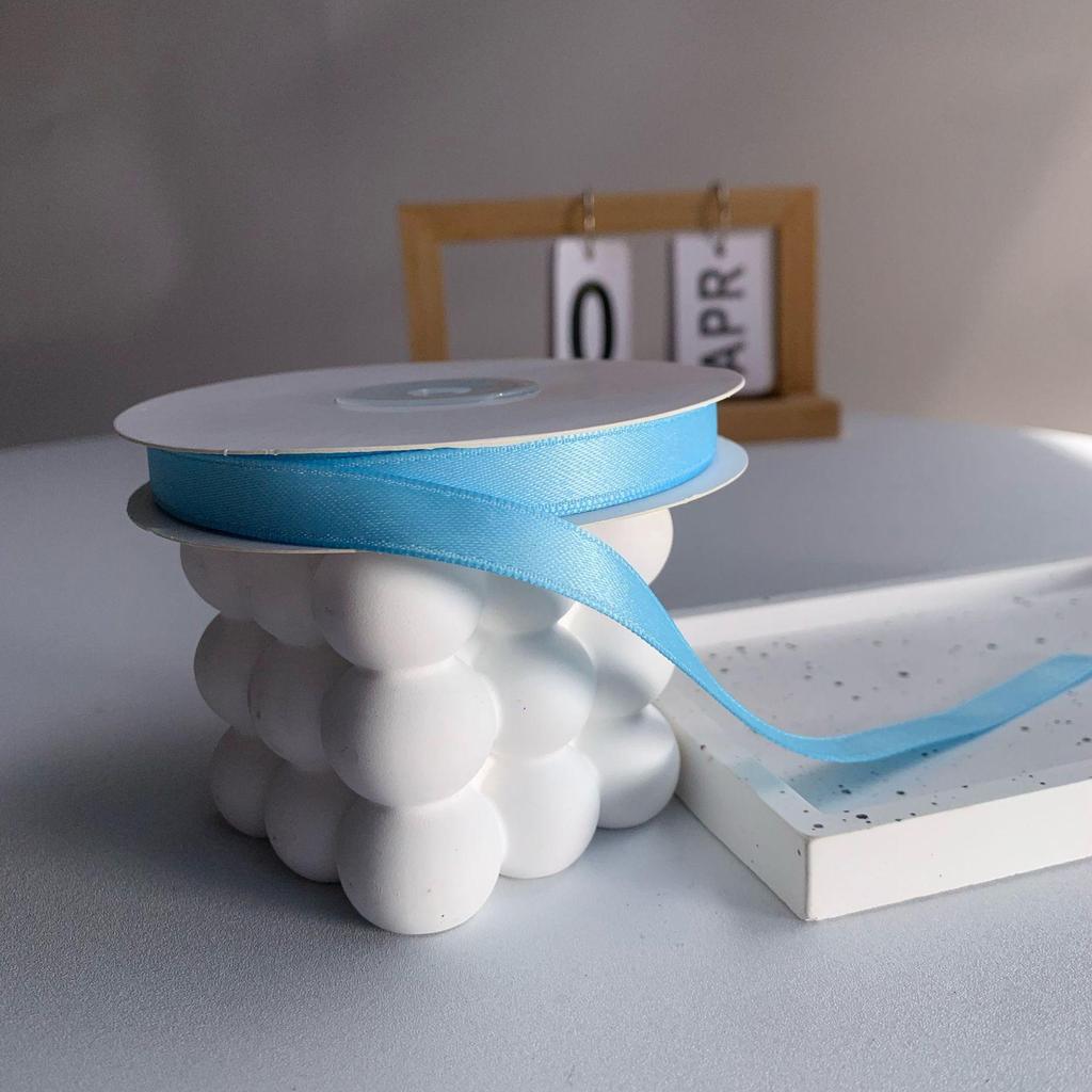 Korejská polyester-bavlna matná stuha pro DIY mašle a vlasové doplňky, 1 cm