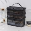 Travel Makeup Storage Bag With Mesh Nylon Large Capacity Perfect For Bathroom And Bedroom