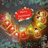 Battery-Powered LED Christmas Bell String Lights for Colorful Room Decoration