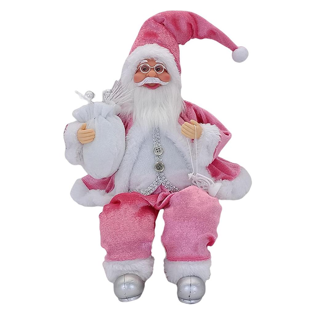 Pluszowa Lalka Mikołaja Krasnal Pluszowy Ruchomy Gnome Noworoczny Ozdoba Choinki Dekoracja do Biura Choinka Boże Narodzenie Dom Świąteczny Dzieci