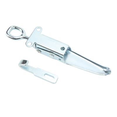 Trailer Spring Hasp Heavy Duty Galvanized Iron Door Handle Buckle Hasp Safety Lock Clamp Latch for RV Camper Caravan