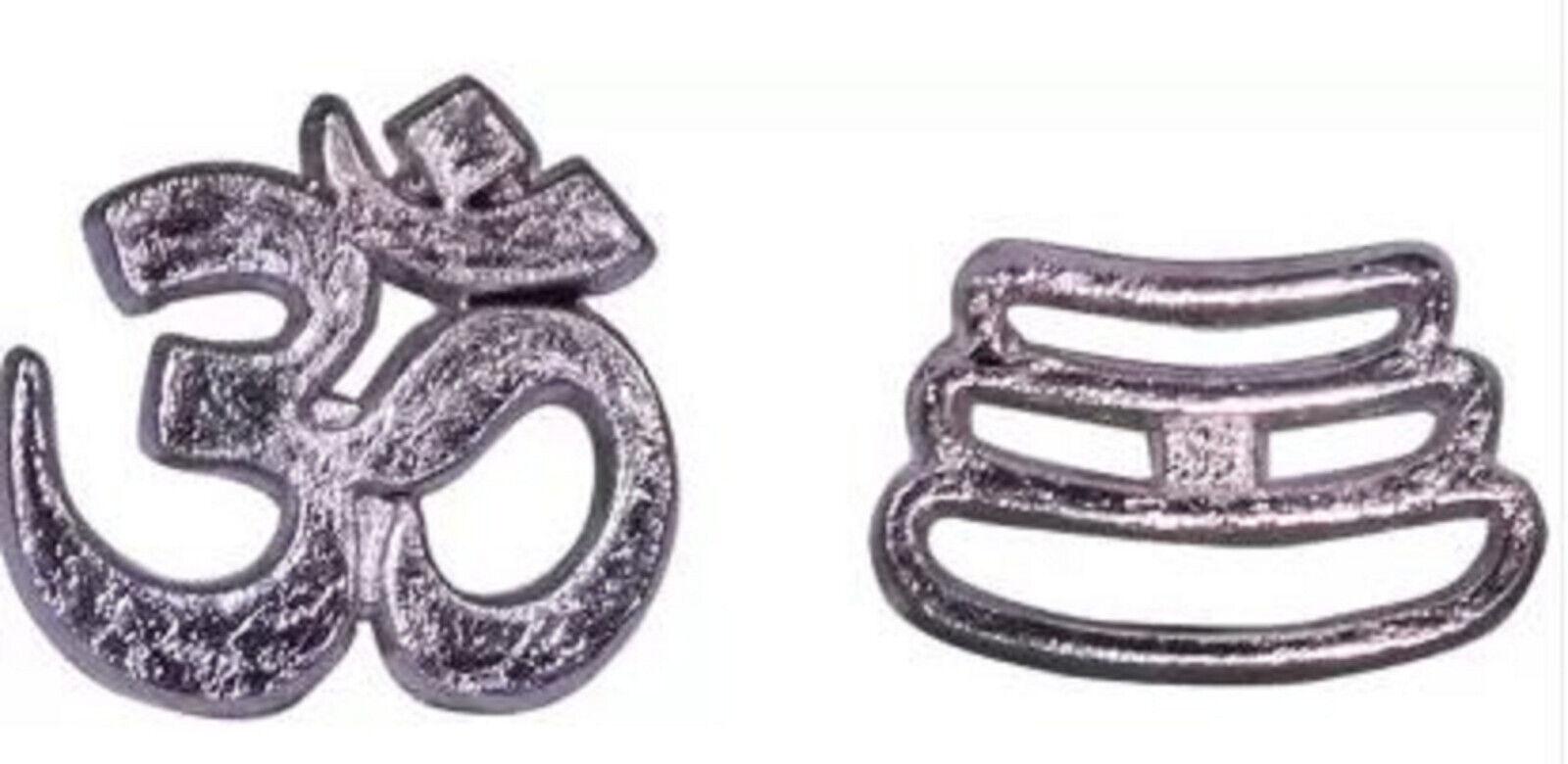 @ Indian Traditional Om & Tripun Tika Stamps Silver Color Zr451-60%Off