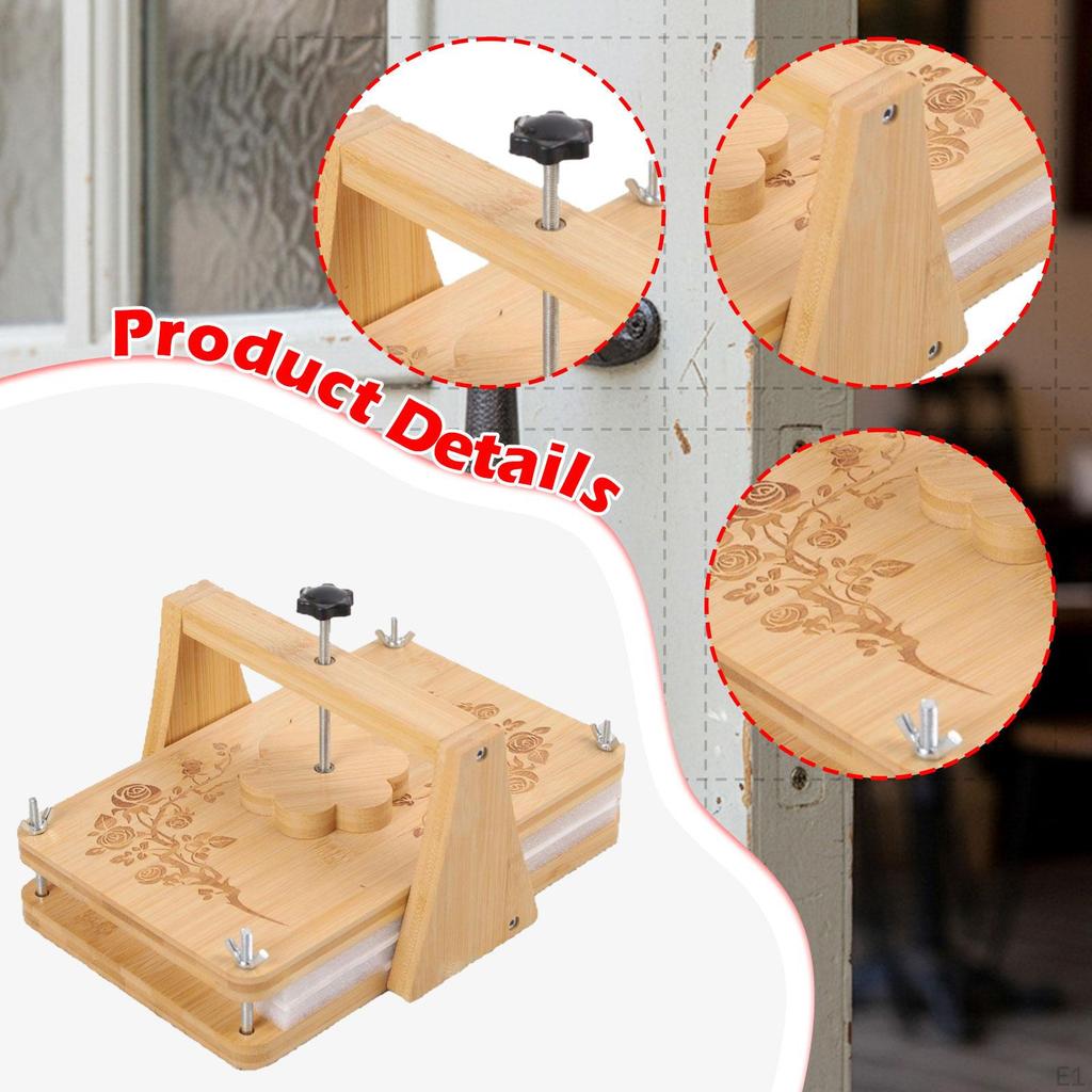 Wood Kit Plant Tool with Rotary Rod for DIY Craft Making and Collection Lightweight 28x17.5cm