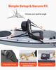 Kayak Seat, 1 Pack 65 Mm Thick, Universal Paddle Board Seat with Back Support, Sit-on-Top Soft Padded Cushion with Storage Bag & Adjustable Straps for