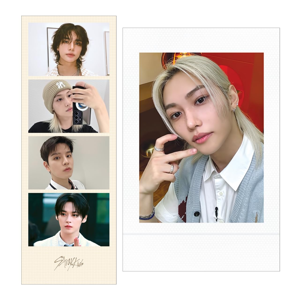 

Настоящий набор 4Cut Photo 2Sheet Polaroid 10Sheet Insenekko 10 Instax style trading Настоящий набор Kids K-STAR + (2 + карты) (Бродяга 02)