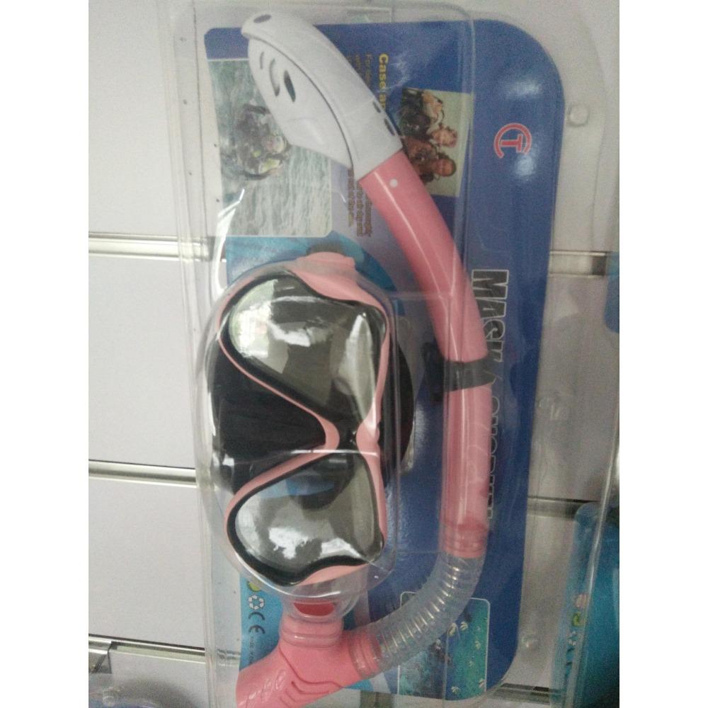 

Набор очков для дайвинга Взрослая дыхательная трубка One size красный