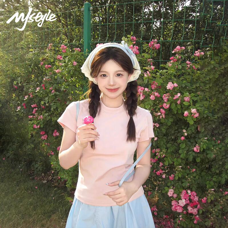 MJ STYLE Women s Round Neck Short Sleeve T-Shirt XL