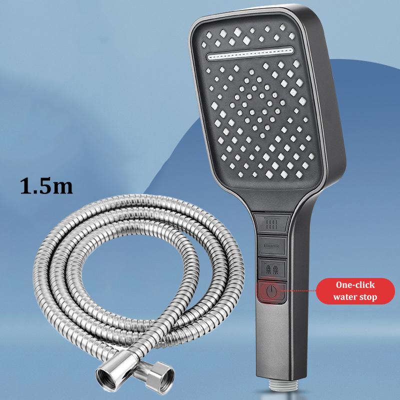 7-speed Booster Large Panel Handheld Shower Head High-quality Shower Household Filter Shower Head Set Multifunctional