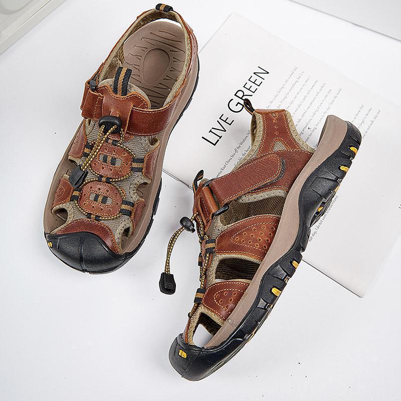 Summer new direct supply large size traceability sandals men's outdoor bag head beach shoes sports leisure cool slippers men