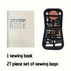 1 Set - French Embroidery Book with 106 Techniques, Sewing Manual, Creative Mini Sewing Book, Embroidery Thread Guide, Portable Travel Mini Sewing Kit