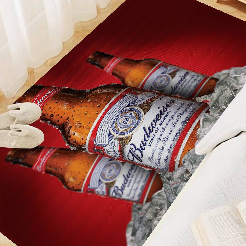 B-Budweisers Floor Mat Non-Slip Laundry Room Mat Laundry Decor Balcony Child Living Room Household Carpets