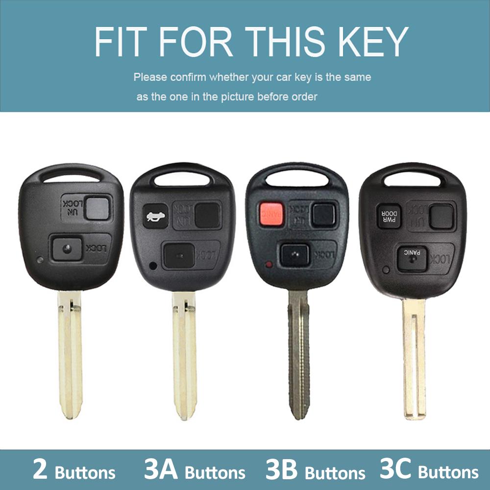Shell For Toyota RAV4 Prado Previa Avensis Camry Corolla Cruiser 2/3 Buttons TPU Car Remote Key Cover Case for Lexus LX LS RX SC