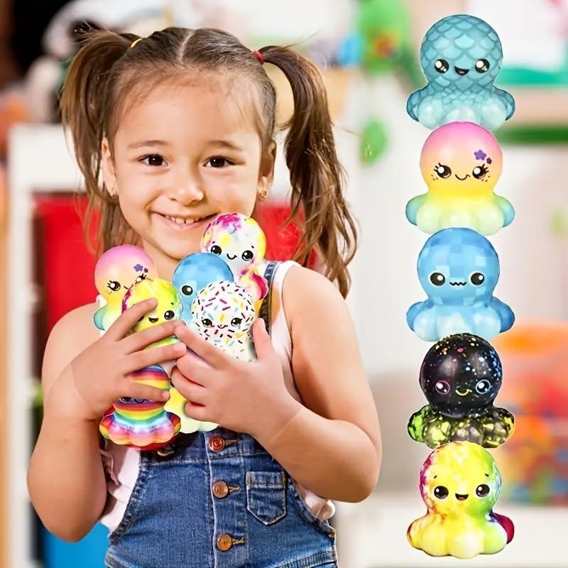 Giocattoli Giocattoli 6/12 Pezzi Polpo Morbido Slow Squishy Sollievo dallo Stress Fidgets per Bomboniere Festa Ricompense in Classe Riempitivi per Cesto di Pasqua Bambini