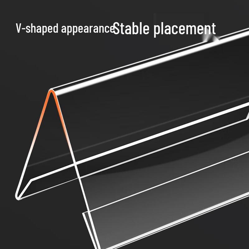 Deli V-Shaped PET Table Tent Card