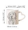 Golden Retriever - cup with a dog, adorable cup with a heart-shaped handle, universal gift from the Art-Dog brand