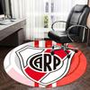 Racing Club Badge,Argentina Football Crest Chair Mat Round Rug Office Carpet, Non Slip, Suitable for Living Rooms, Bedrooms Decor.1205025a