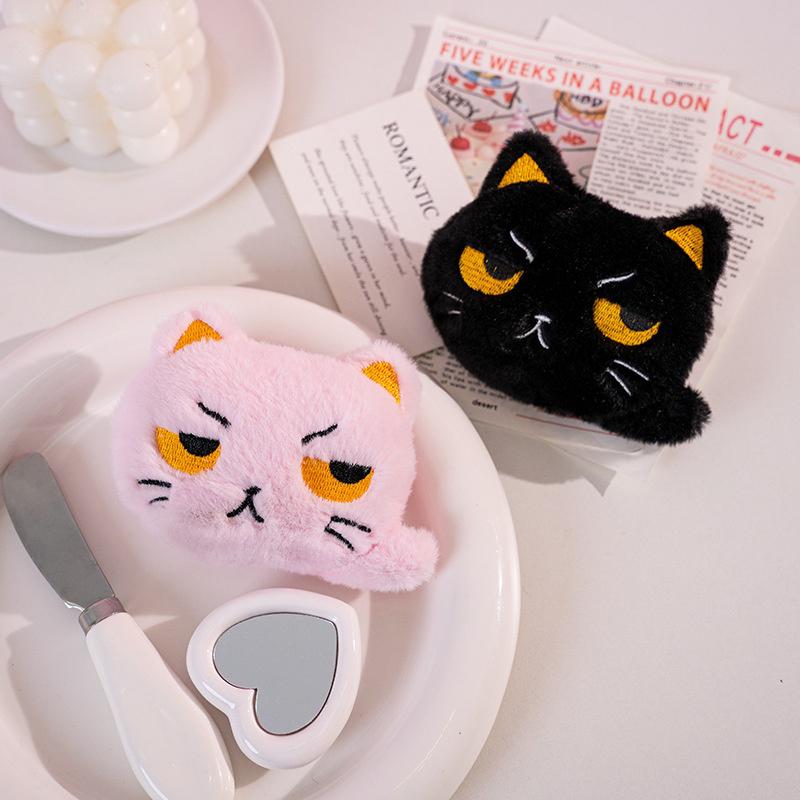 Cute Cartoon Cat Keychain Plush Doll Pendant Keyring For Women Girls Bag Ornament Car Key Chain Gifts Accessories