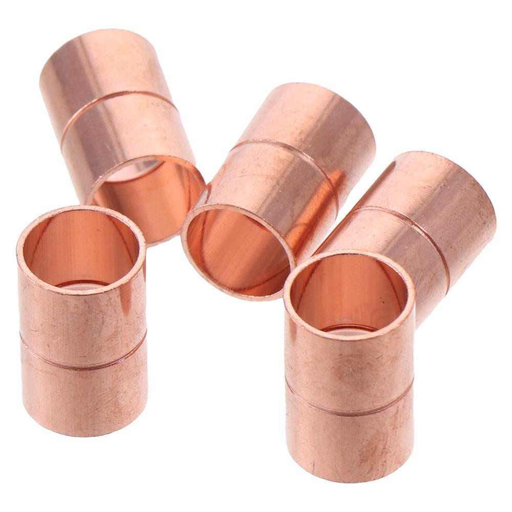 

5Pcs Copper Connector Gold Adapter Strong Straight Coupling Copper Fitting Home 5Pcs