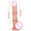 28 Cm Realistic Dildo Penis for Women Plug Anal Sex Toys Huge Fake Penis with Suction Cup Flexible G-spot Curved Shaft and Ball
