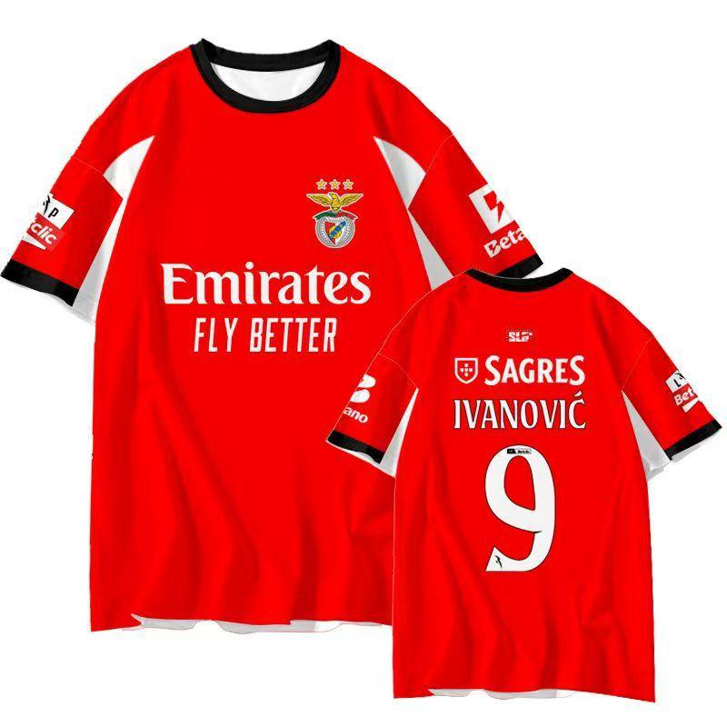 Benfica Home & Away Jersey: #10 Di Maria, #14 Pavlidis - Fan Version Football Kit