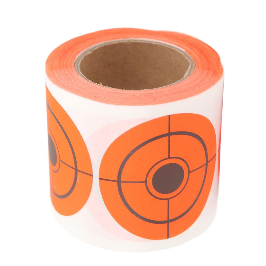 Selbstklebende Papier Schießscheiben 250 Blatt Rolle Schießscheibenaufkleber Fluoreszierende Orange Zielscheibe