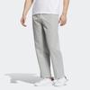 Adidas Originals Retro Logo Embroidered Striped Wide-Leg Sports Pants Men Bottoms Metallic-Gray IK3704
