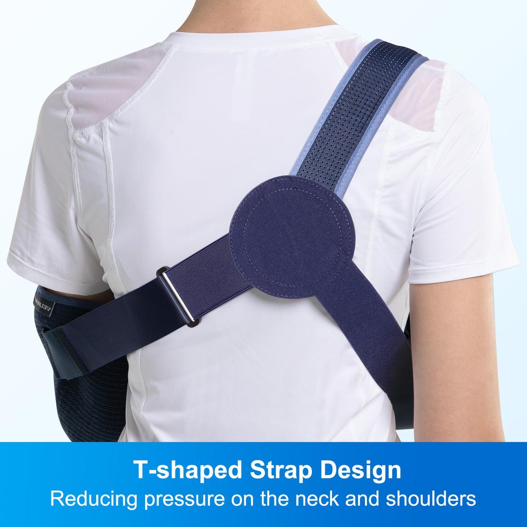 Velpeau Arm Sling For Rotator Cuff Injury, Broken Hand And Elbow Dislocation, Medical Shoulde Immobilizer Fits Left & Right Arms