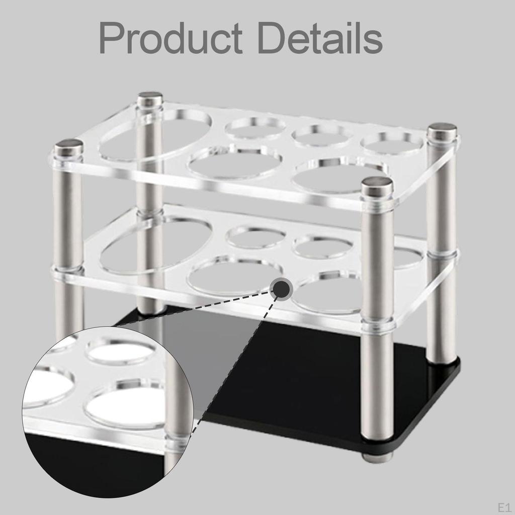 Acrylic Toothbrush Holder Washroom Organizer Large Capacity Toothpaste Storage