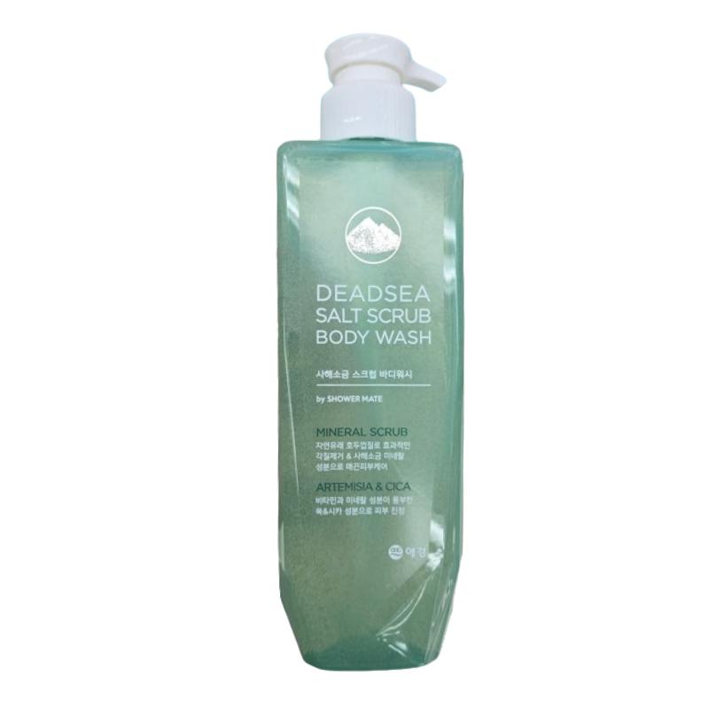 Shower Mate Dead Sea Salt Scrub Body Wash 400ml | Mineral Scrub Body Cleanser, Daily Exfoliating Body Care, Korean Body Wash 400ml