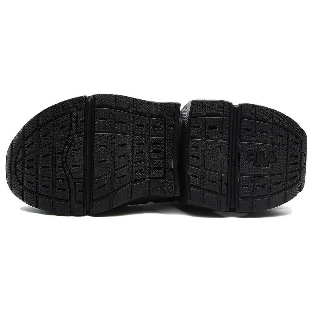 Fila Space Fabric Synthetic Leather Casual Versatile Thick Sole Shock Absorbing Wear Resistant Breathable Low Top Dad Shoes Men Sneaker F12M324103FBK