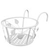 1Pcs Iron Art Hanging Basket Flowerpot Stand Wall Mounted Or Railing Mount Plant Display Rack for Living Room Porch Office
