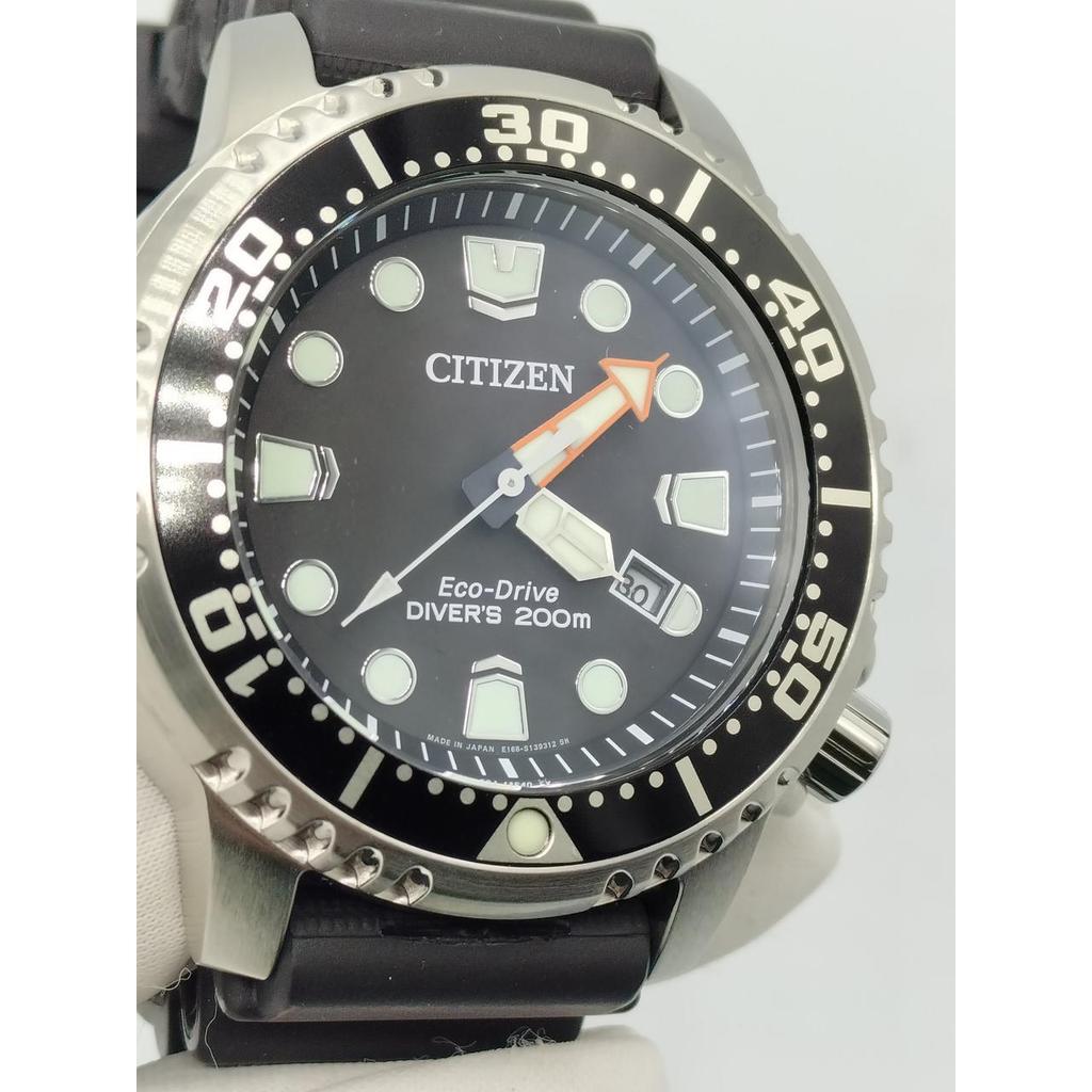 Used CITIZEN BN0156-05E Eco Drive Diver 200M