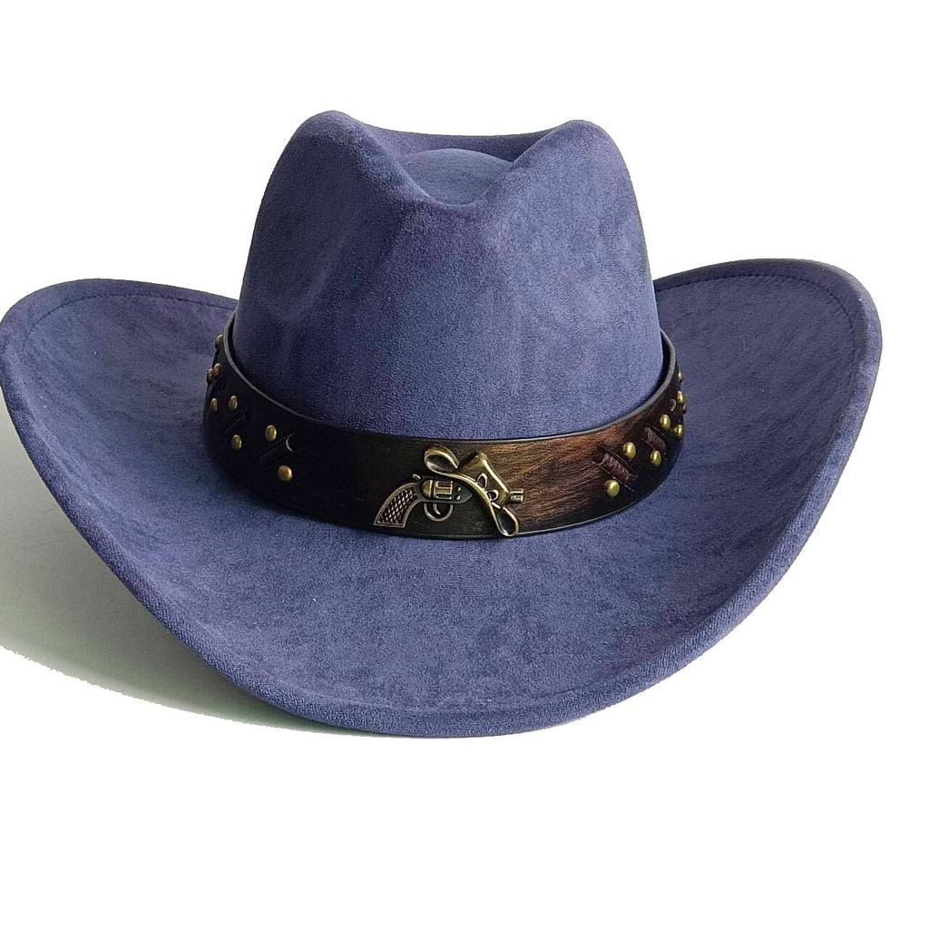Vegan suede cowboy hat jazz panama hat unisex women's hat wide brim cowboy hat women's hat  cowboy hat