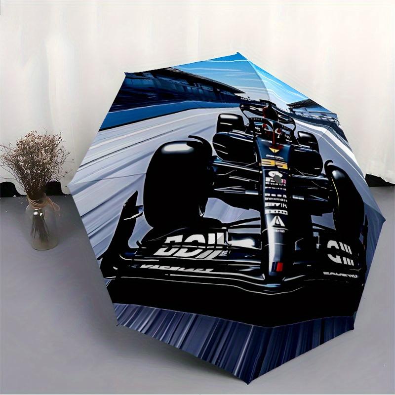 1pc Racing Car Automatic Open/Close Umbrella Sturdy Iron Frame, Compact Travel Umbrella - Perfect Gift for Women, Men, Birthdays009