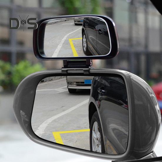 Car Side Rearview Mirror Blind Spot Mirror Adjustable Angle Universal Simple Installation Reversing Wide-angle Auxiliary Mirror