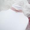 Purple Choker Necklace for Women Fashion Pearl Lace Butterfly Daisy Flower Heart Moon Clavicle Jewelry Accessory Ideal Gift