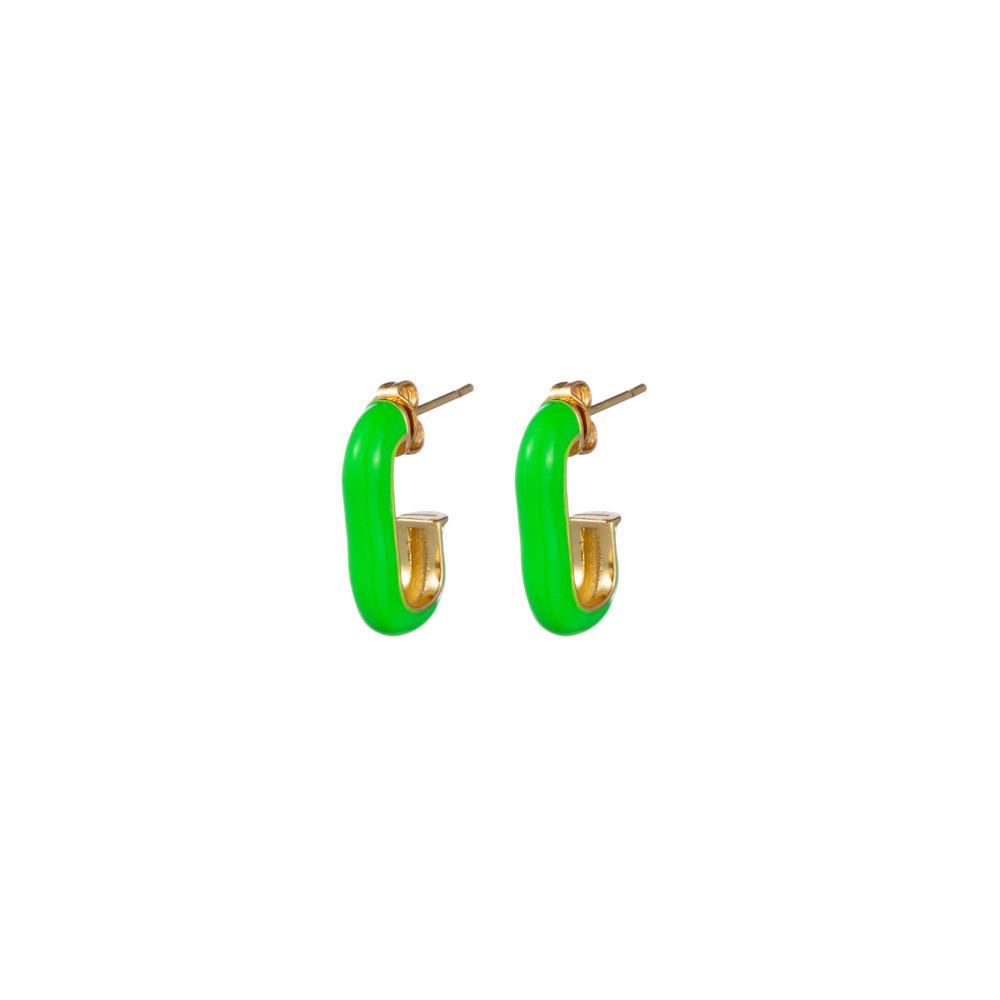 Contemporary Jshaped Womens Earrings With Sleek Geometric Design And Colors