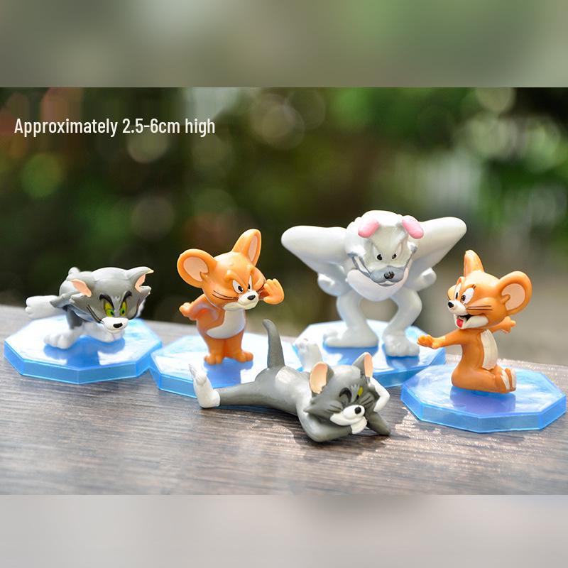 Anime Cat & Mouse Figurines - Creative Desktop Decorations Ornaments