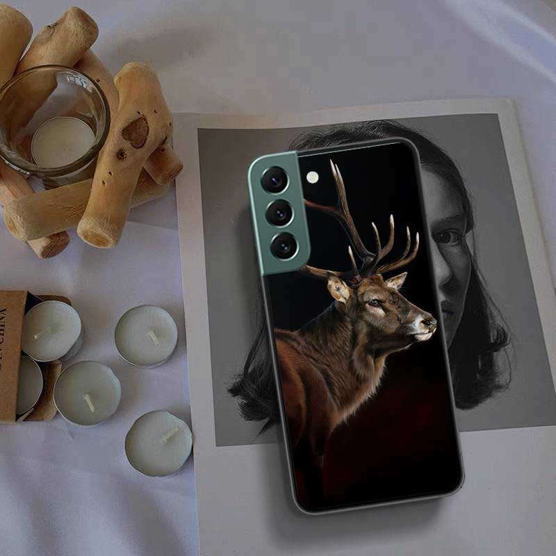 Deer Hunting Camo Phone For Samsung Galaxy S24 S22 Ultra S21 Plus S20 S23 FE Case S10 S10E S9 S8 S7 Edge Cover Silicone Soft Coq